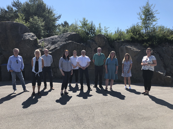 Fra venstre: Bjørn A. Røsdal (styremedlem, ansattes representant), Kristin Brekke Hovland (observatør fra de ansatte), Tonny Nundal (styremedlem), Natalia Kondarewicz (nestleder), Harald Larssen Lønning (styremedlem), Henry Edgar Sørensen (styremedlem), Arild Karlsen (styreleder), Gro Staveland (adm.dir.), Ann Jeanette Olaussen (styremedlem) og Sarah Marie Ness Haaland (styremedlem)	
